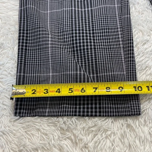 A New Day Black and White Plaid Trousers CROPPED WOMENS SIZE 6 - Picture 3 of 8